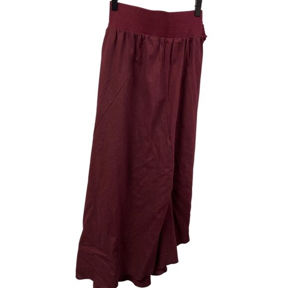 Aakasha Midi Skirt Ties Pull On Linen Blend Boho Womens‎ small new - Picture 1 of 16